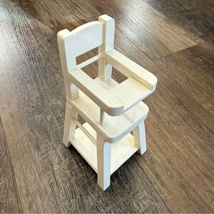 Maileg wooden bunny mouse high chair